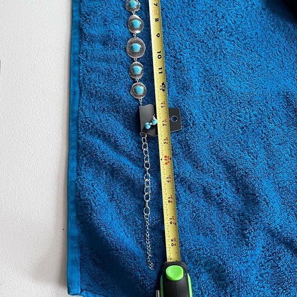 Turquoise Colored and Silver Colored Jewelry Set - Picture 3 of 3